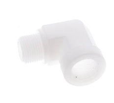 Raccord coudé 90deg G3/8'' mâle x femelle Polypropylène (pp) 10bar (140.5psi) FDA