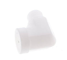 Raccord coudé 90deg G3/8'' mâle x femelle Polypropylène (pp) 10bar (140.5psi) FDA