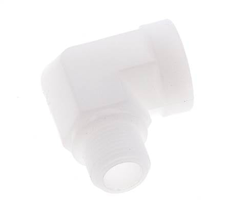 Raccord coudé 90deg G3/8'' mâle x femelle Polypropylène (pp) 10bar (140.5psi) FDA