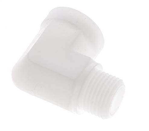 Raccord coudé 90deg G1/2'' mâle x femelle Polypropylène (pp) 10bar (140.5psi) FDA
