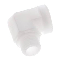 Raccord coudé 90deg G1/2'' mâle x femelle Polypropylène (pp) 10bar (140.5psi) FDA