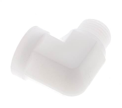 Raccord coudé 90deg G1/2'' mâle x femelle Polypropylène (pp) 10bar (140.5psi) FDA