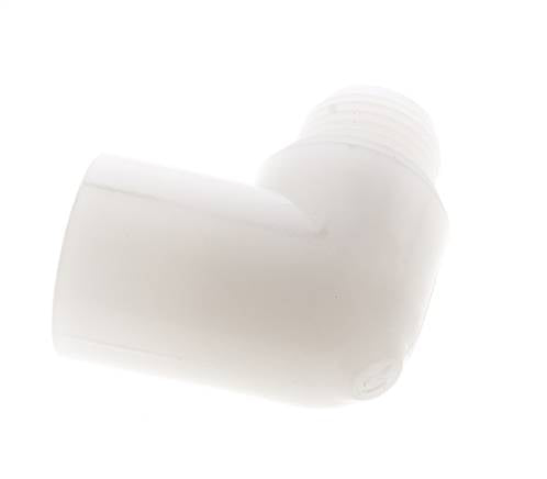 Raccord coudé 90deg G1/2'' mâle x femelle PVDF 10bar (140.5psi) FDA