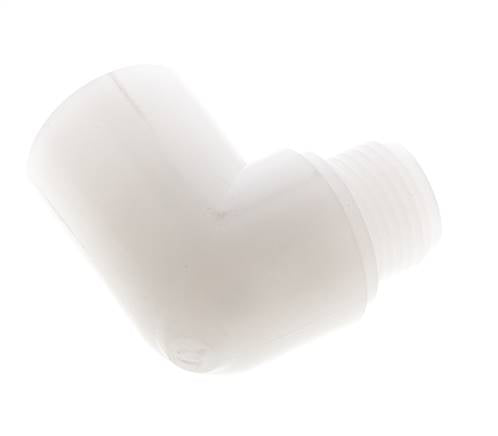 Raccord coudé 90deg G1/2'' mâle x femelle PVDF 10bar (140.5psi) FDA