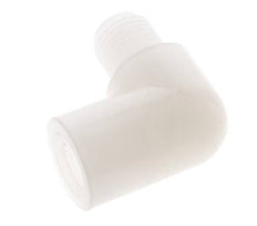 Raccord coudé 90deg G1/4'' mâle x femelle PVDF 10bar (140.5psi) FDA
