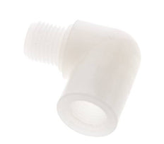 Raccord coudé 90deg G1/4'' mâle x femelle PVDF 10bar (140.5psi) FDA