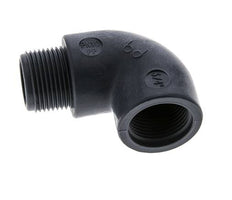 Raccord coudé 90deg G3/4'' mâle x femelle Polypropylène (pp) 10bar (140.5psi) FDA