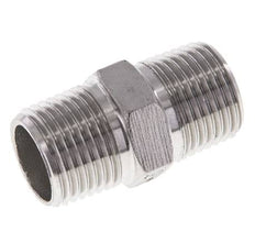 1/2'' NPT Mamelon double en acier inoxydable 16 Bar