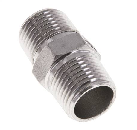 1/2'' NPT Mamelon double en acier inoxydable 16 Bar