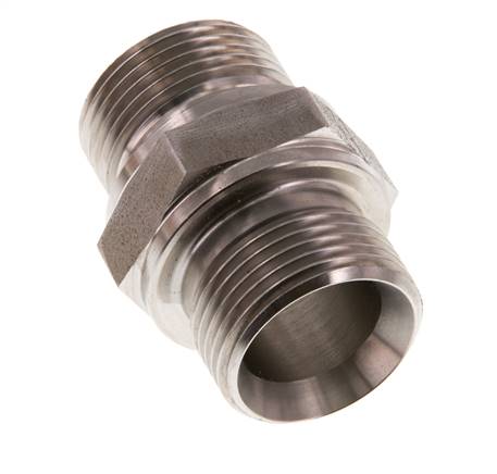 Mamelon double en acier inoxydable G 3/4'' 400 Bar - Hydraulique
