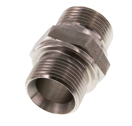 Mamelon double en acier inoxydable G 3/4'' 400 Bar - Hydraulique