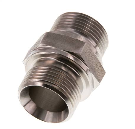 Mamelon double en acier inoxydable G 3/4'' 400 Bar - Hydraulique