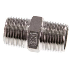R 1/2'' Acier inoxydable double mamelon 16 Bar [2 Pièces].
