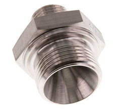 G 1'' x G 1/2'' Acier inoxydable Double Mamelon 345 Barre - Hydraulique