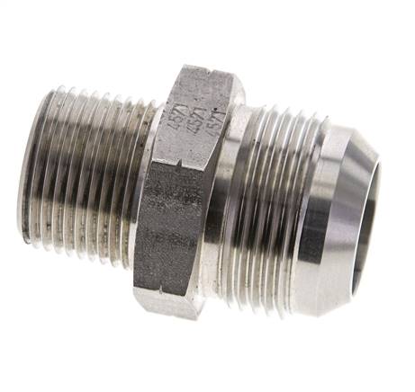JIC Double Nipple UN 1-7/8''-12 x 1 1/2'' NPT Acier inoxydable 70bar (983.5psi)