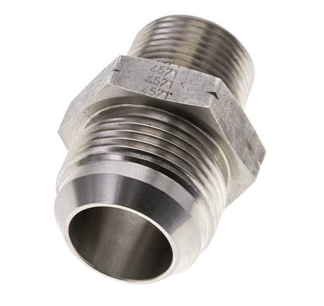 JIC Double Nipple UN 1-7/8''-12 x 1 1/2'' NPT Acier inoxydable 70bar (983.5psi)