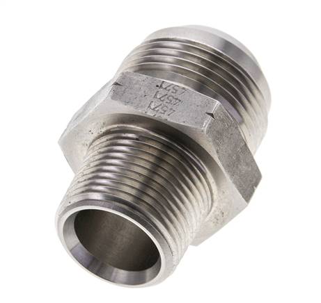 JIC Double Nipple UN 1-7/8''-12 x 1 1/2'' NPT Acier inoxydable 70bar (983.5psi)