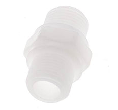 Mamelon double G3/8'' Polypropylène (pp) 10bar (140.5psi) FDA 22mm Hex