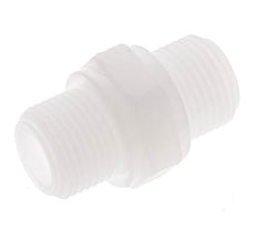 Mamelon double G3/8'' Polypropylène (pp) 10bar (140.5psi) FDA 22mm Hex