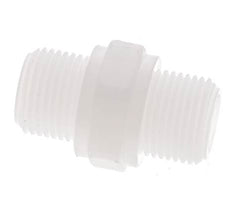 Mamelon double G3/8'' Polypropylène (pp) 10bar (140.5psi) FDA 22mm Hex