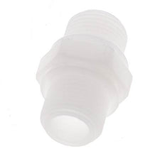 Mamelon double G3/8'' Polypropylène (pp) 10bar (140.5psi) FDA 22mm Hex