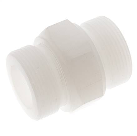 Mamelon double G1 1/2'' PVDF 10bar (140.5psi) FDA 55mm Hex