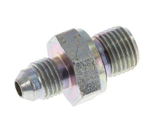Raccord JIC double G1/4'' x UNF 7/16''-20 Acier NBR 310bar (4355.5psi) [2 Pièces]