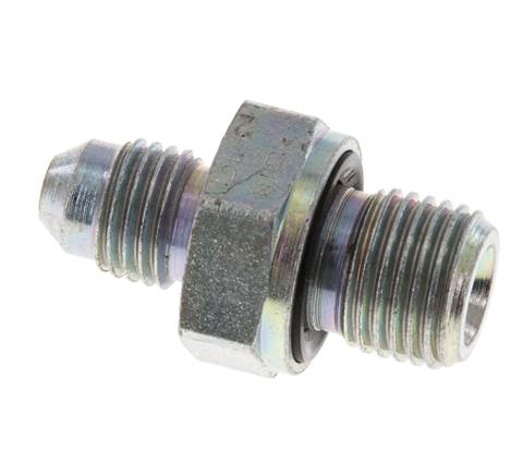 Raccord JIC double G1/4'' x UNF 7/16''-20 Acier NBR 310bar (4355.5psi) [2 Pièces]