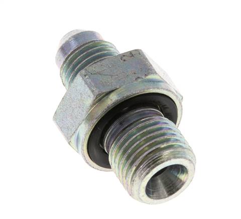 Raccord JIC double G1/4'' x UNF 7/16''-20 Acier NBR 310bar (4355.5psi) [2 Pièces]