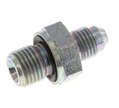Raccord JIC double G1/4'' x UNF 7/16''-20 Acier NBR 310bar (4355.5psi) [2 Pièces]