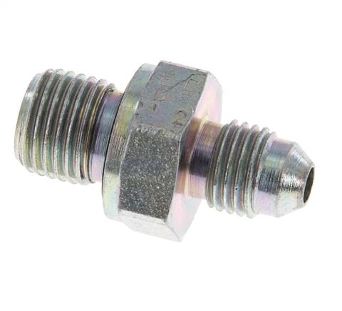 Raccord JIC double G1/4'' x UNF 7/16''-20 Acier NBR 310bar (4355.5psi) [2 Pièces]