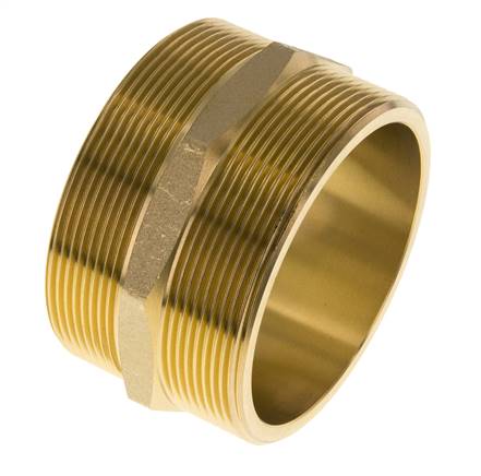 Embout double G3'' Laiton Joint plat 16bar (224.8psi) 89mm Hex