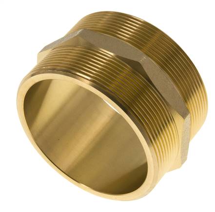 Embout double G3'' Laiton Joint plat 16bar (224.8psi) 89mm Hex