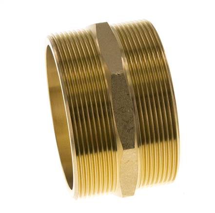 Embout double G3'' Laiton Joint plat 16bar (224.8psi) 89mm Hex