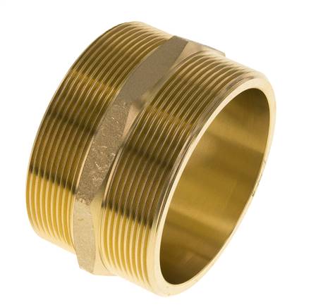 Embout double G3'' Laiton Joint plat 16bar (224.8psi) 89mm Hex