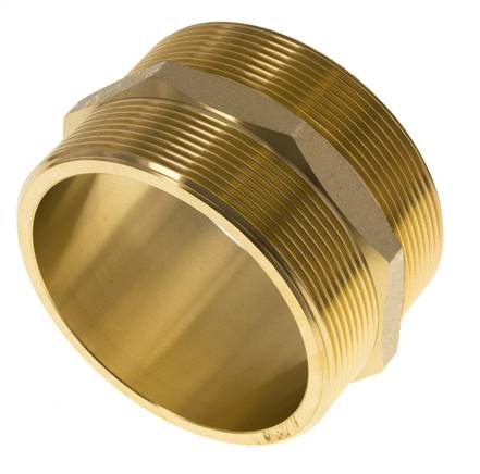 Embout double G3'' Laiton Joint plat 16bar (224.8psi) 89mm Hex