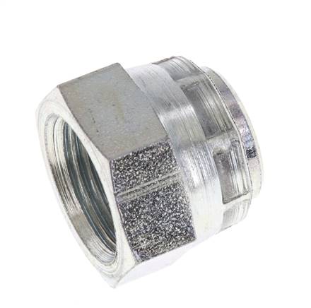 Capuchon d'extrémité G3/8'' en acier avec cône hexagonal externe 60° 425bar (5971.25psi) hydraulique [2 pièces].