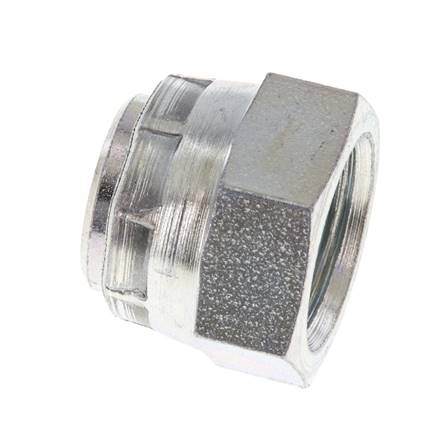 Capuchon d'extrémité G3/8'' en acier avec cône hexagonal externe 60° 425bar (5971.25psi) hydraulique [2 pièces].