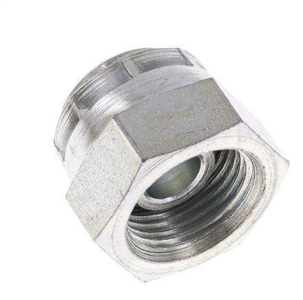 Capuchon d'extrémité G3/8'' en acier avec cône hexagonal externe 60° 425bar (5971.25psi) hydraulique [2 pièces].