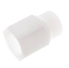 Extension filetée G3/4'' mâle x femelle PVDF 10bar (140.5psi) FDA 32mm Hex