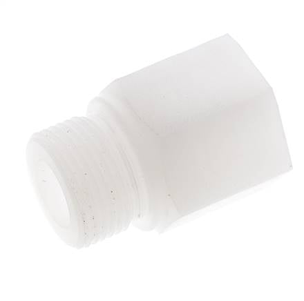 Extension filetée G3/4'' mâle x femelle PVDF 10bar (140.5psi) FDA 32mm Hex
