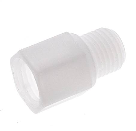 Extension filetée G1/4'' mâle x femelle Polypropylène (pp) 10bar (140.5psi) FDA 17mm Hex