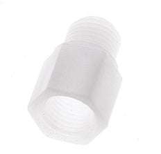 Extension filetée G1/4'' mâle x femelle Polypropylène (pp) 10bar (140.5psi) FDA 17mm Hex