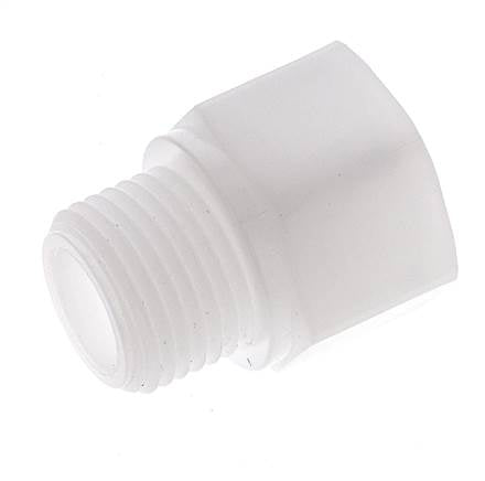 Extension filetée G1/2'' mâle x femelle Polypropylène (pp) 10bar (140.5psi) FDA 27mm Hex