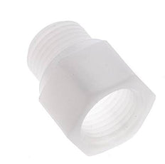 Extension filetée G1/2'' mâle x femelle Polypropylène (pp) 10bar (140.5psi) FDA 27mm Hex