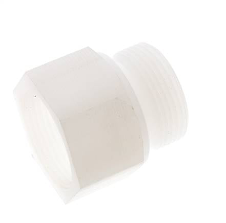 Rallonge filetée G1 1/4'' mâle x femelle PVDF 10bar (140.5psi) FDA 50mm Hex