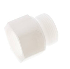 Rallonge filetée G1 1/4'' mâle x femelle PVDF 10bar (140.5psi) FDA 50mm Hex