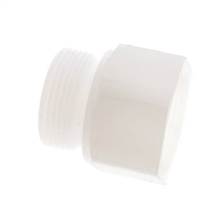 Rallonge filetée G1 1/4'' mâle x femelle PVDF 10bar (140.5psi) FDA 50mm Hex