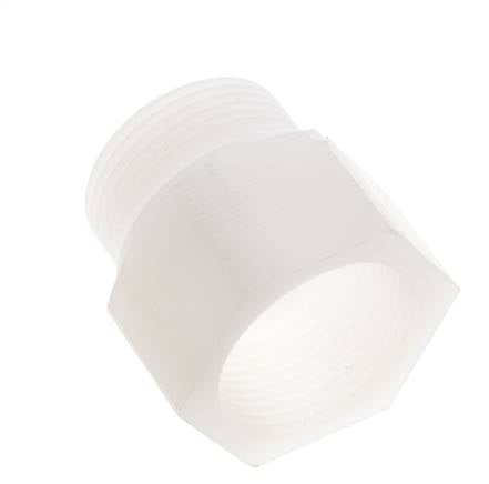 Rallonge filetée G1 1/4'' mâle x femelle PVDF 10bar (140.5psi) FDA 50mm Hex
