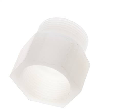 Rallonge filetée G1 1/4'' mâle x femelle PVDF 10bar (140.5psi) FDA 50mm Hex